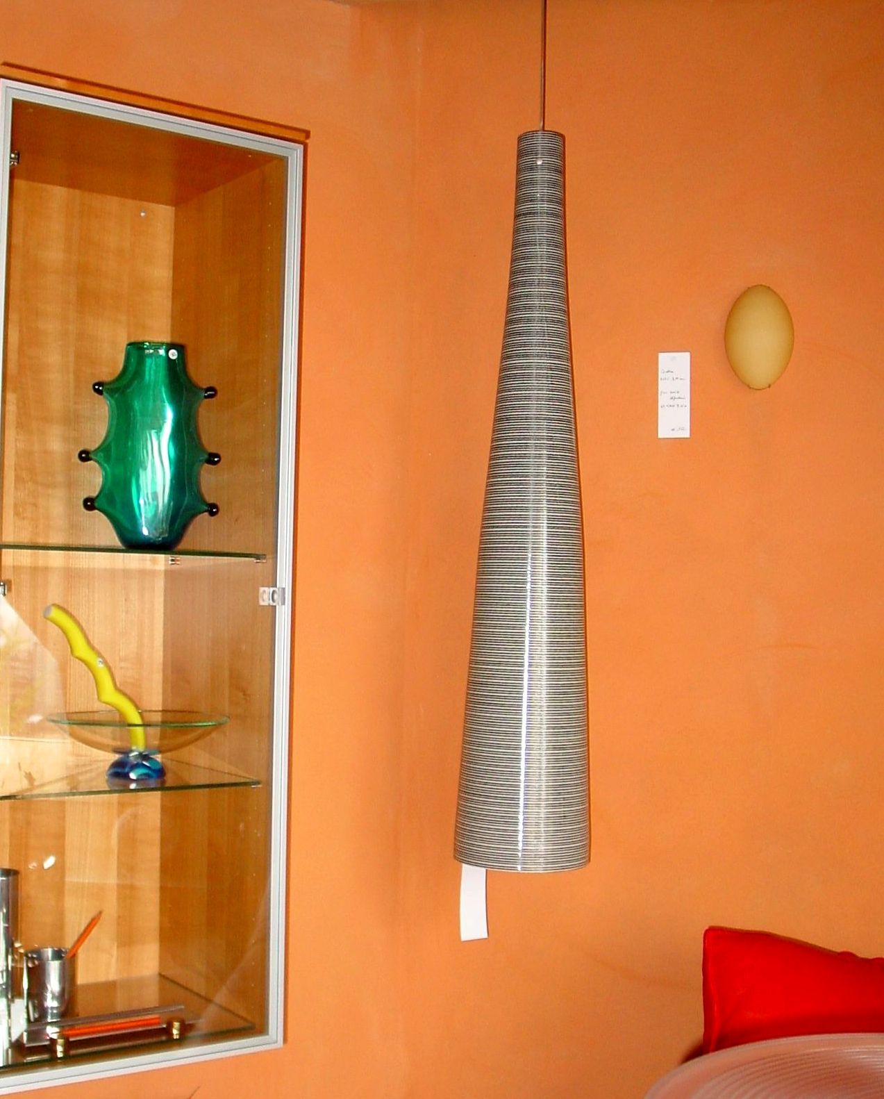 #Pendelleuchte #TITE 1, aus #Karbonfaser, 21x 115 cm,
E27, #Design: #Marc Sadler 2000,
#Ausstellungsmodell: ~785,- €
#Sonderpreis:  399,- €, #steinhauer.top