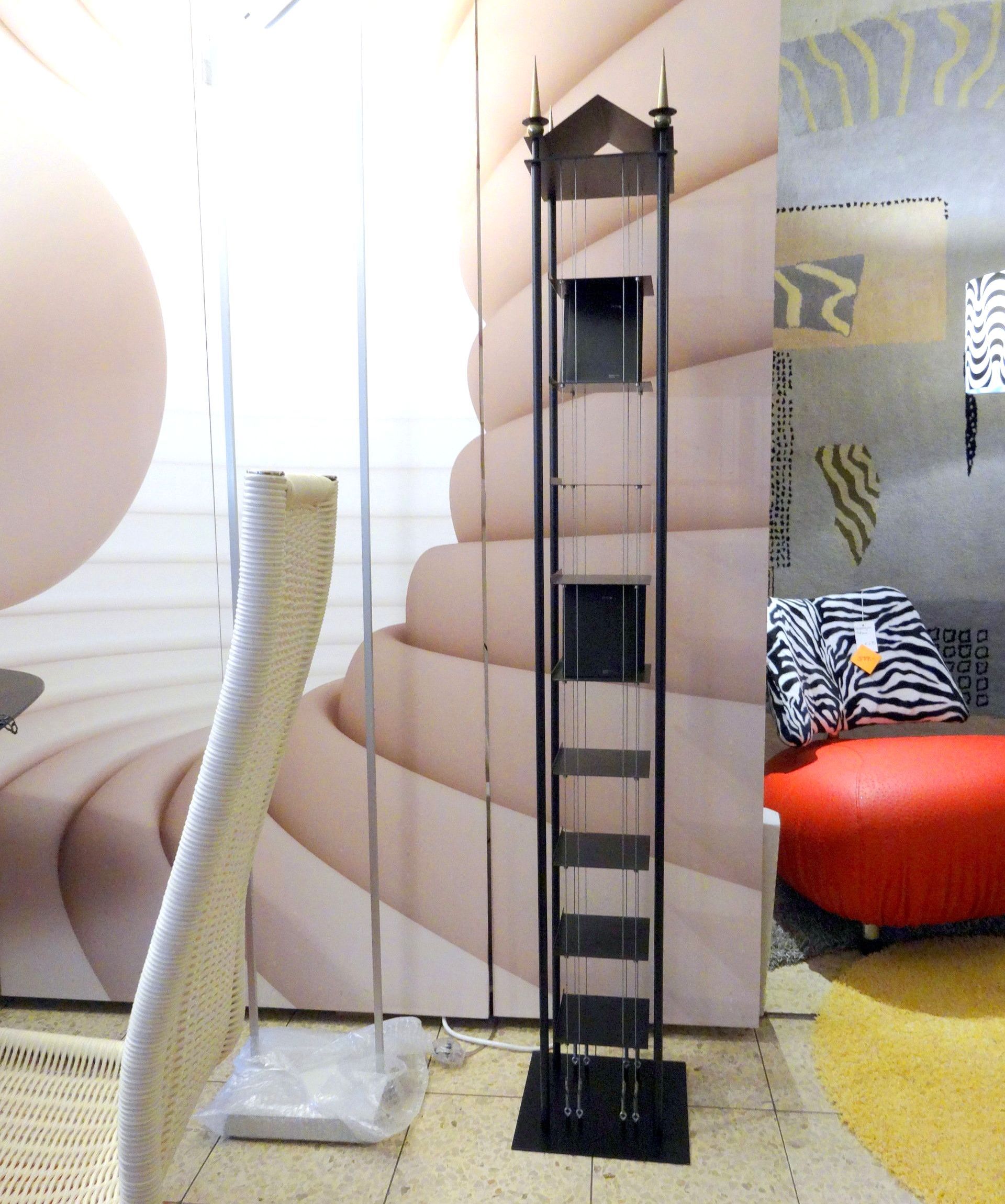 #CD-Objekt, #Atellier, #20x20x166cm, #für 130 cd`s,
#mit Messingspitzen, ausstellungsmodell, #sonderpreis: 499,- €, #steinhauer.top,