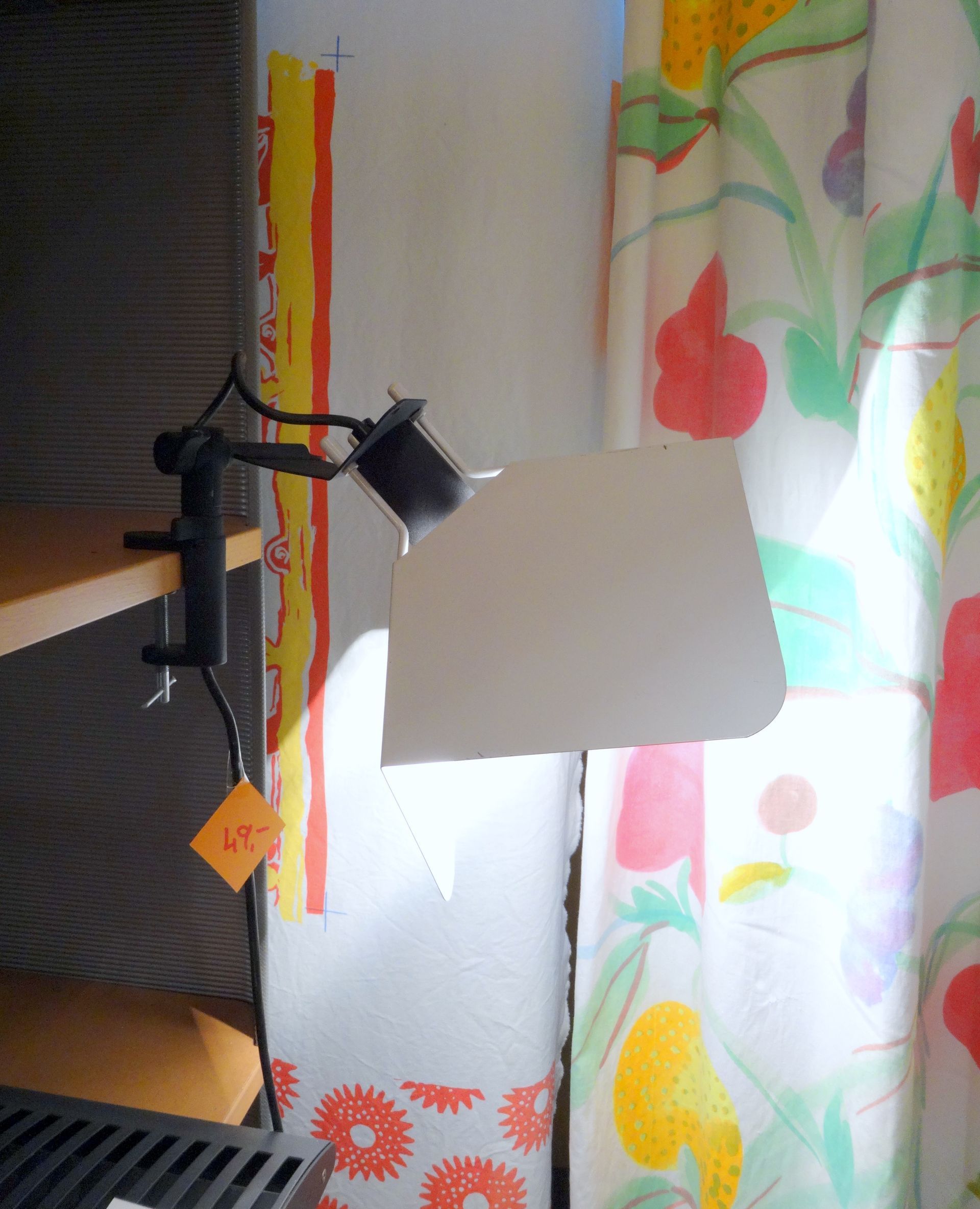 #Regal-#Leseleuchte dreh- und schwenkbar,
e27, Schnurschalter, 
#Ausstellungsmodell: 
#Sonderpreis:  49,- €, #steinhauer.top