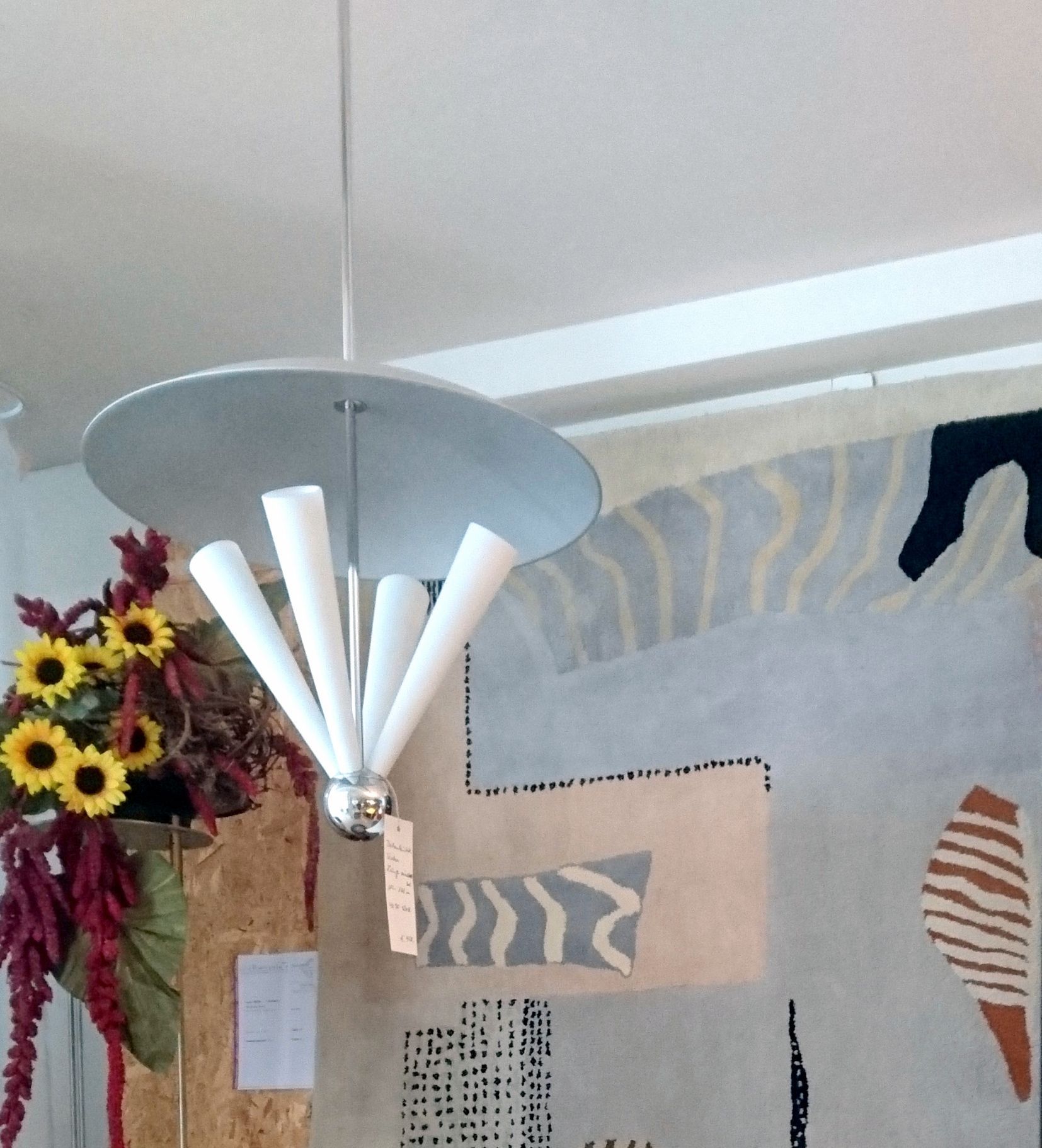 #extravagante, #blendfreie #Hängeleuchte #Kalea,
#Design Vico Magistretti, #Artemiede, 55cmDx110-160 cm hv, LED 4x6W,
Schirm höhenverstellbar,
opale Glasröhren matt,
#Ausstellungsmodell
Sonderpreis:  399,-€
#Space age, #Designleuchten,#steinhauer.top