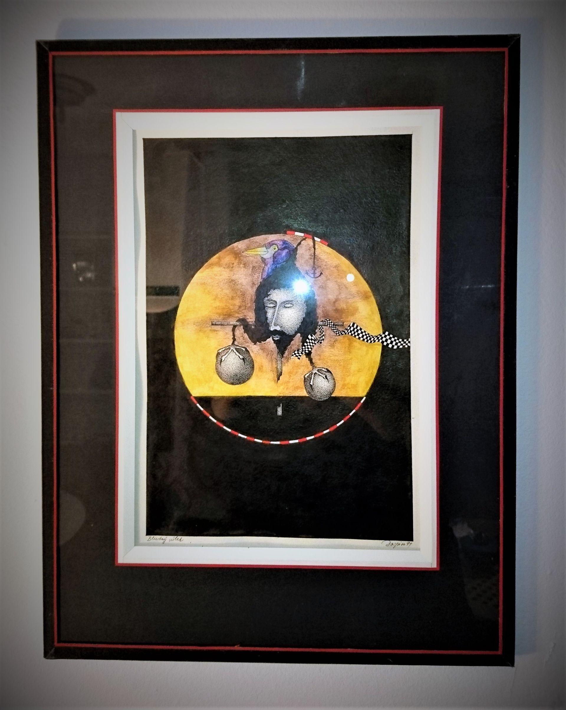 handcolorierte Grafik
im Glasrahmen 35 x 46 cm
Ausstellungsstück