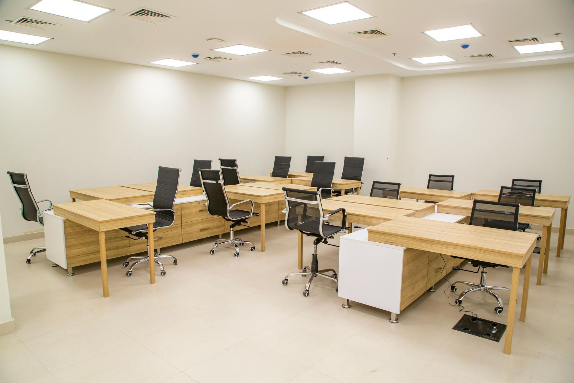 A well-lit office space in Ontario, Canada
