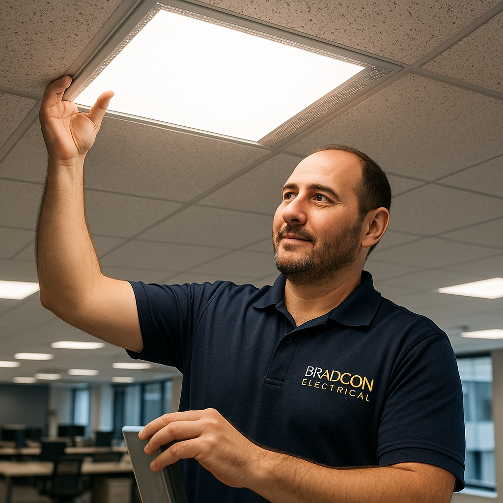 A person is holding a light bulb in their hand.