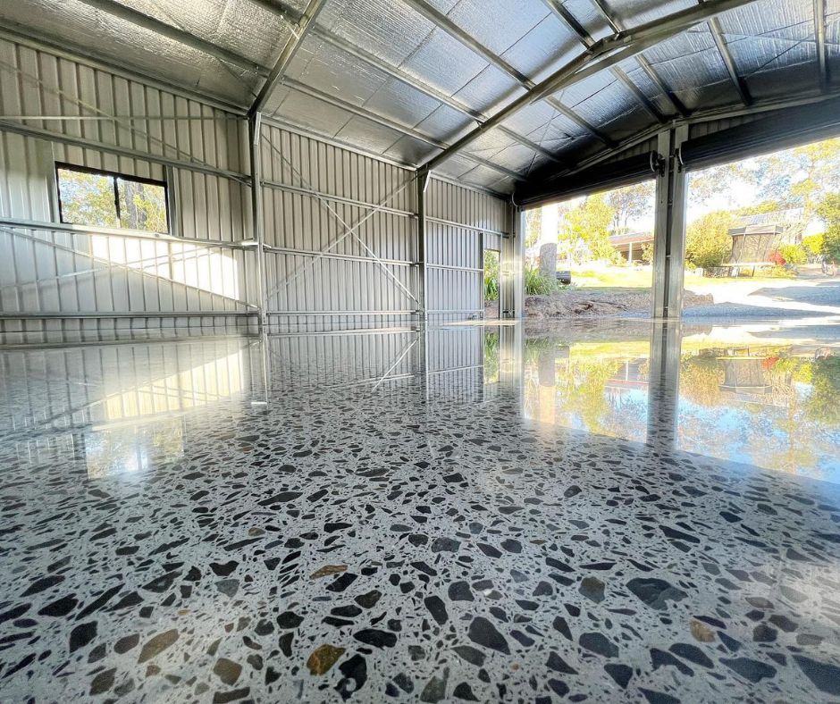Quality polished concrete flooring installed by Coulson's Concrete Finishes