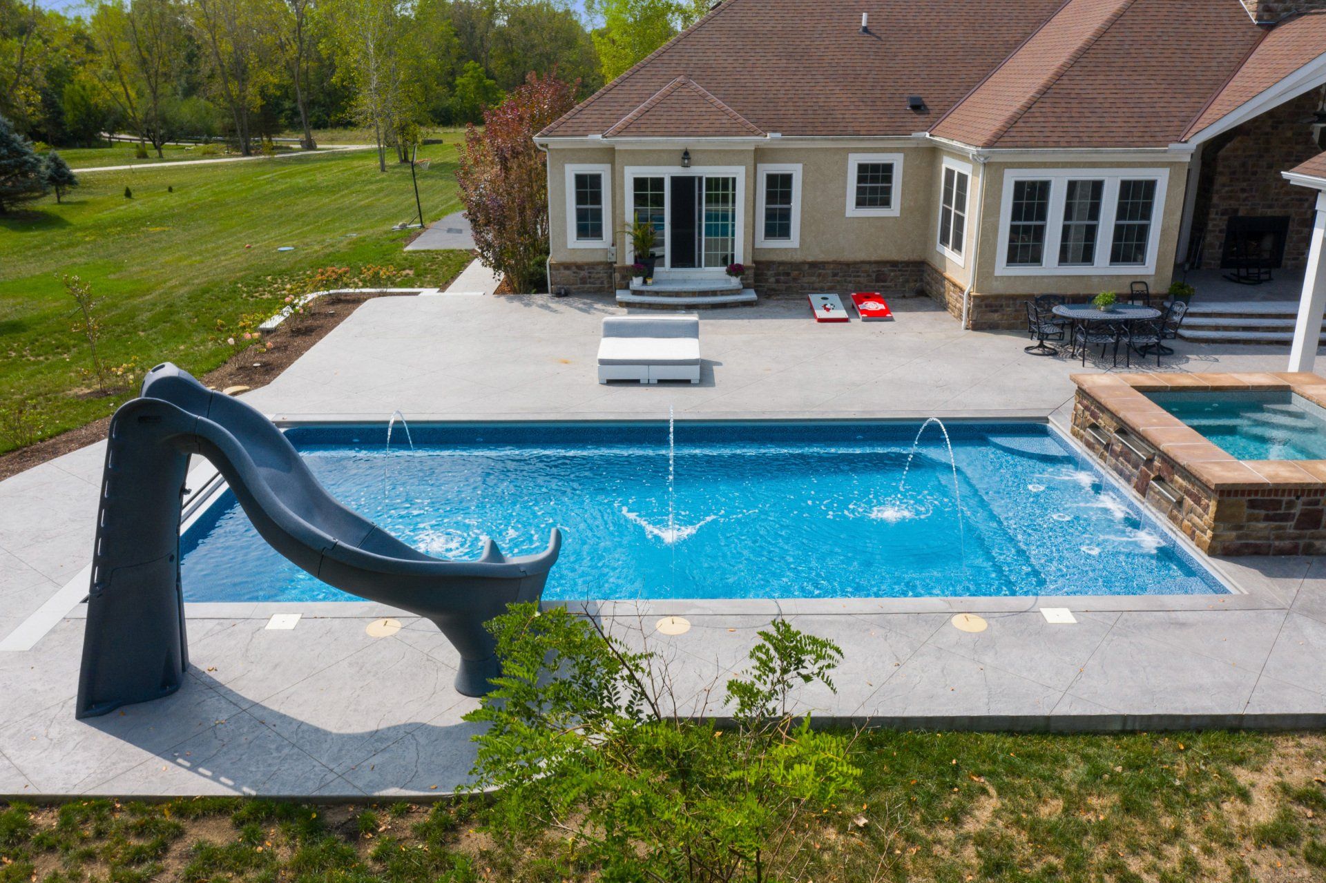 new pool construction Plain City Ohio