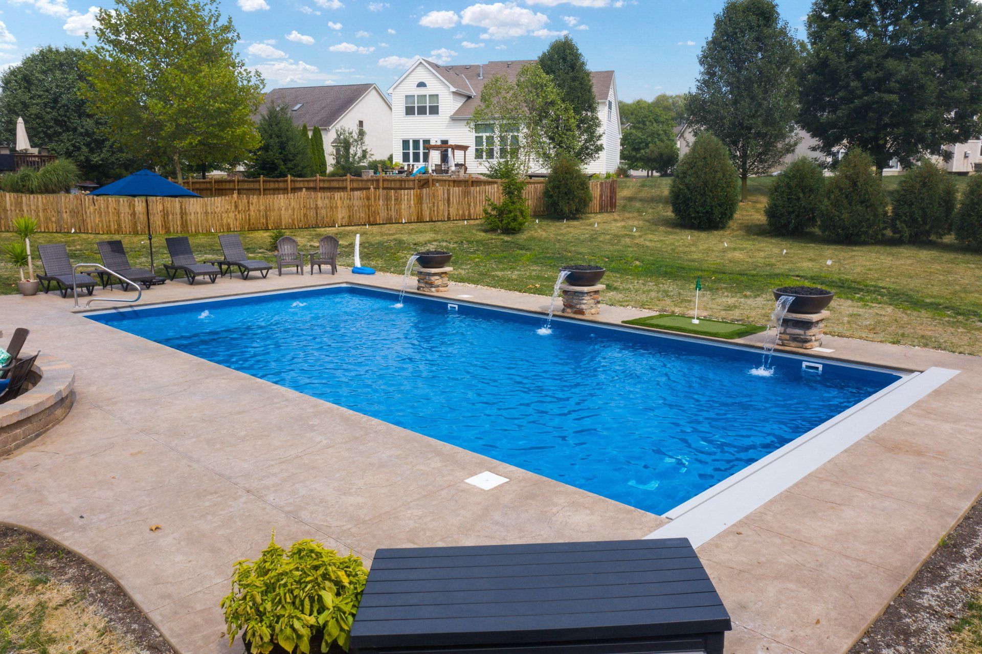 new pool construction Powell Ohio