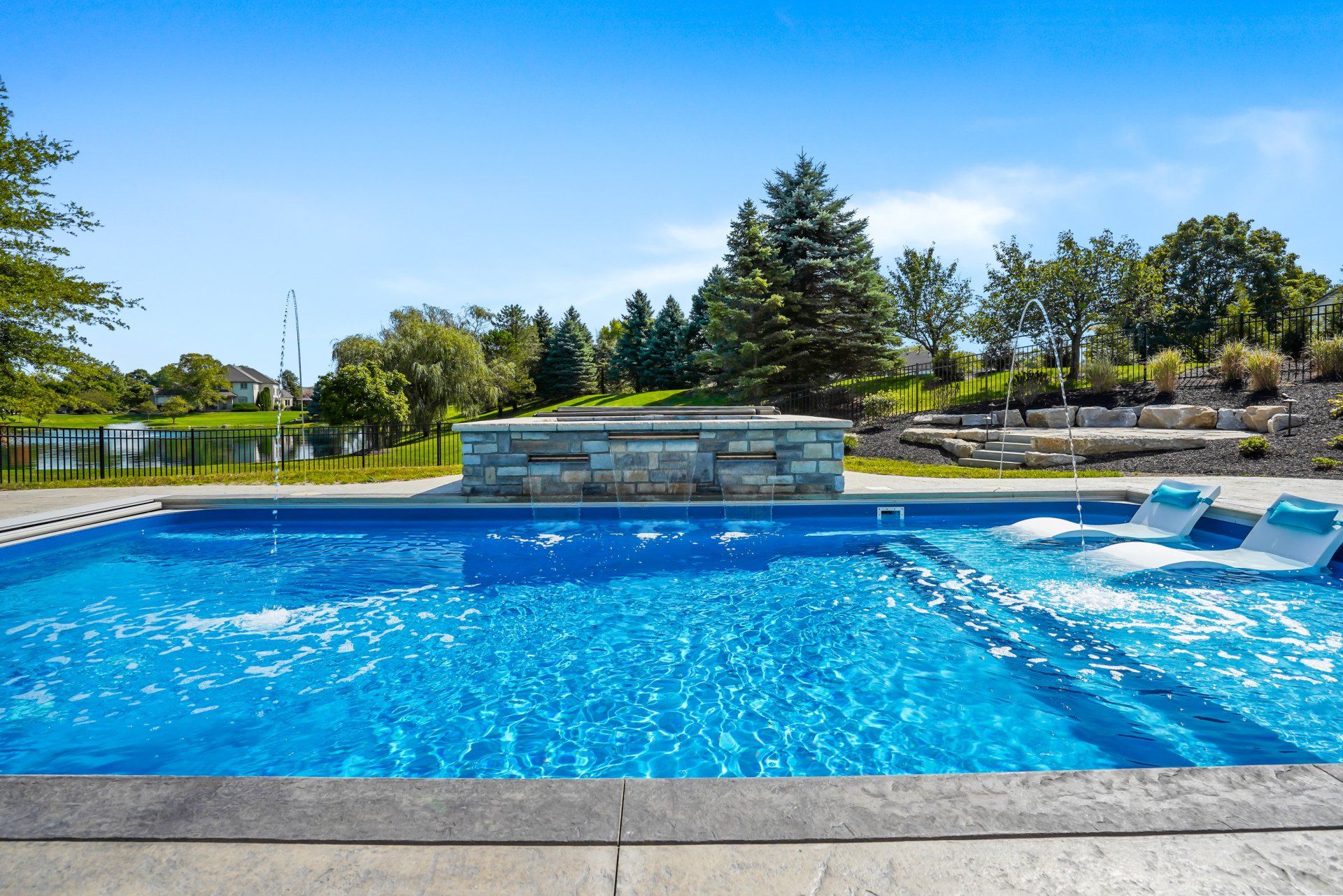 new pool construction Powell Ohio