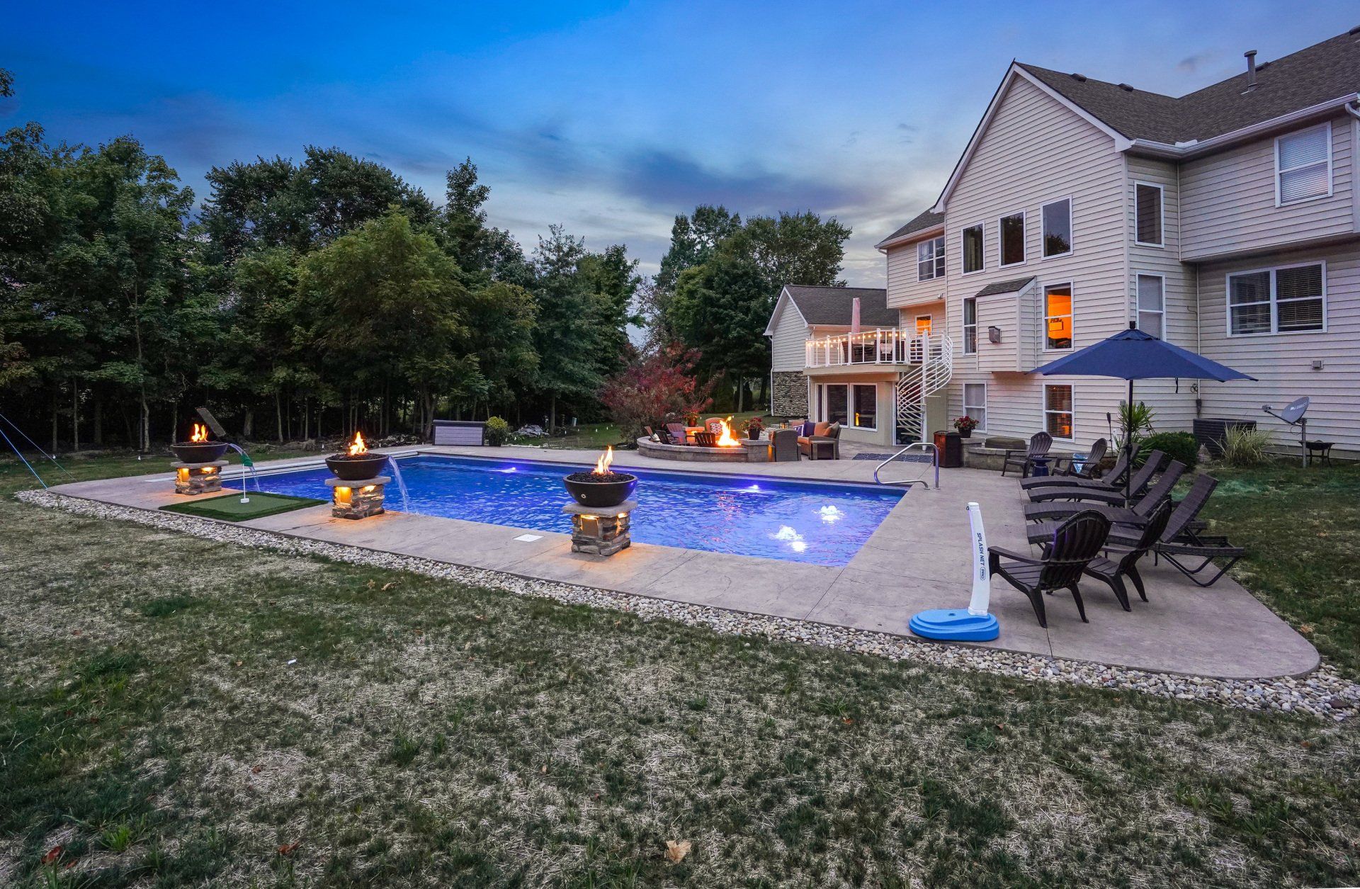 new pool construction Powell Ohio