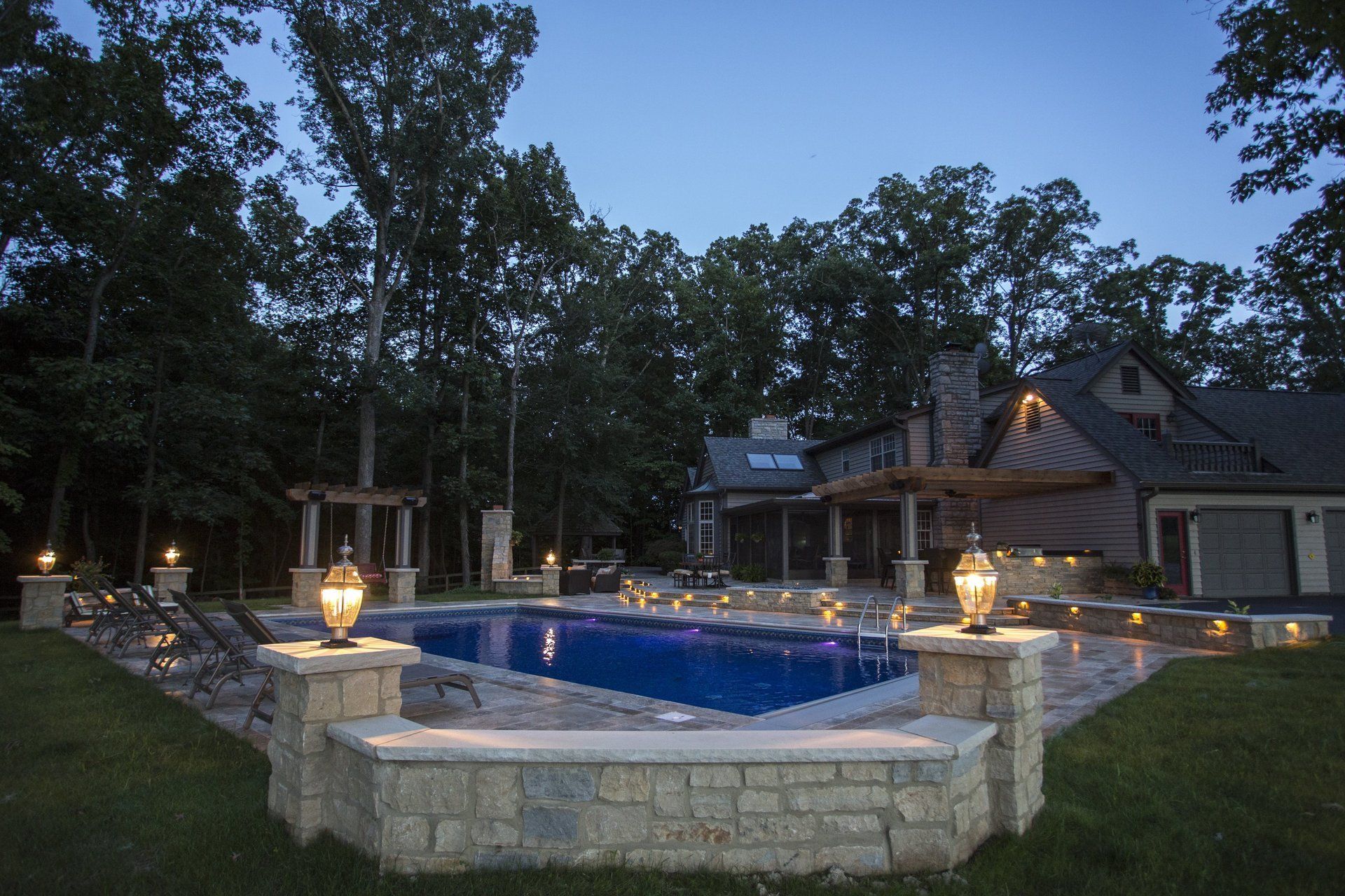 new pool construction Galena Ohio