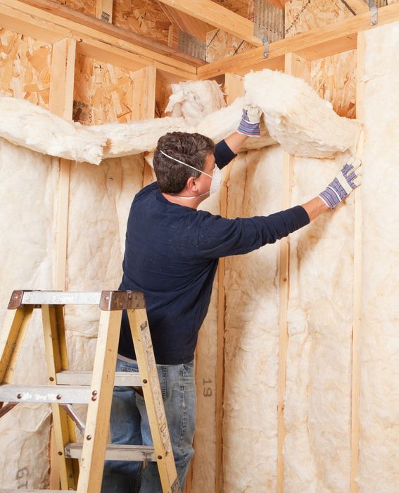 Construction Worker Insulating Wall — South Victoria — Construct Ramsey