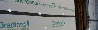 Bradford Enviroseal ProctorWrap Hi Tack Tape on Wall — South Victoria — Construct Ramsey