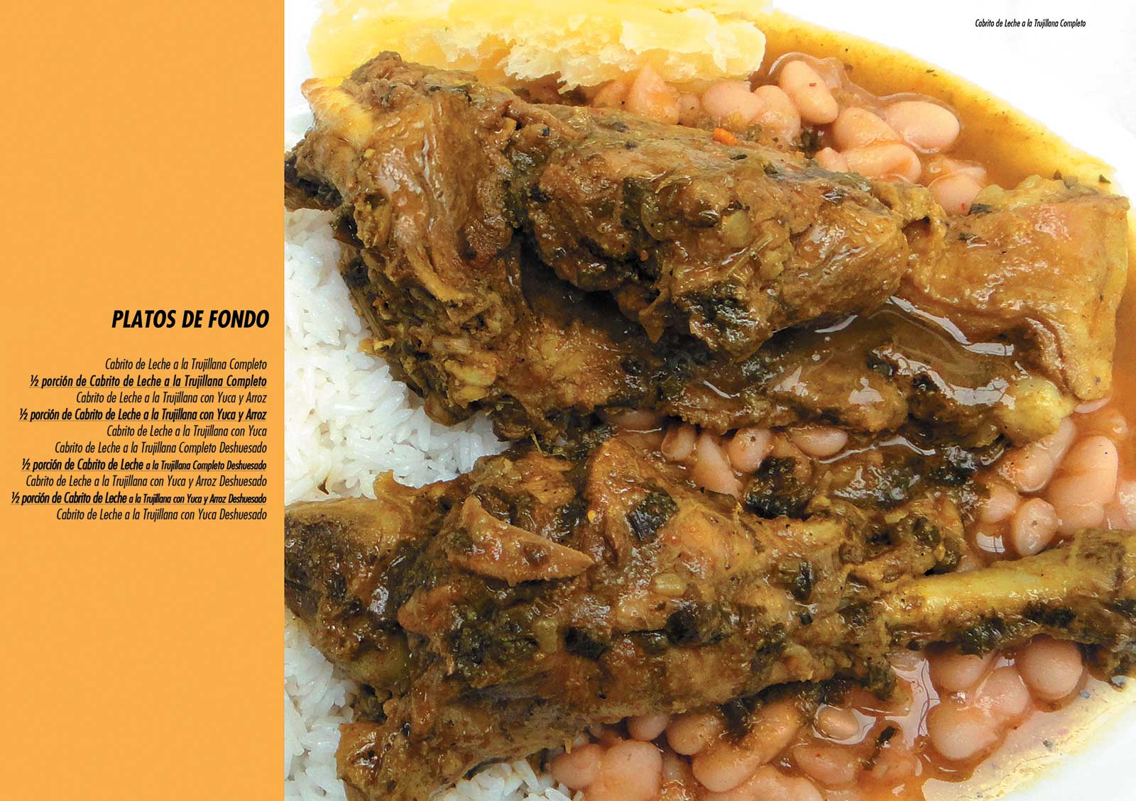 menu restaurante huanchaco