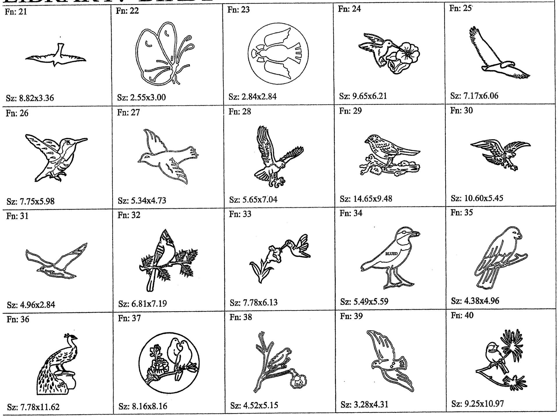 a black and white drawing of birds and flowers