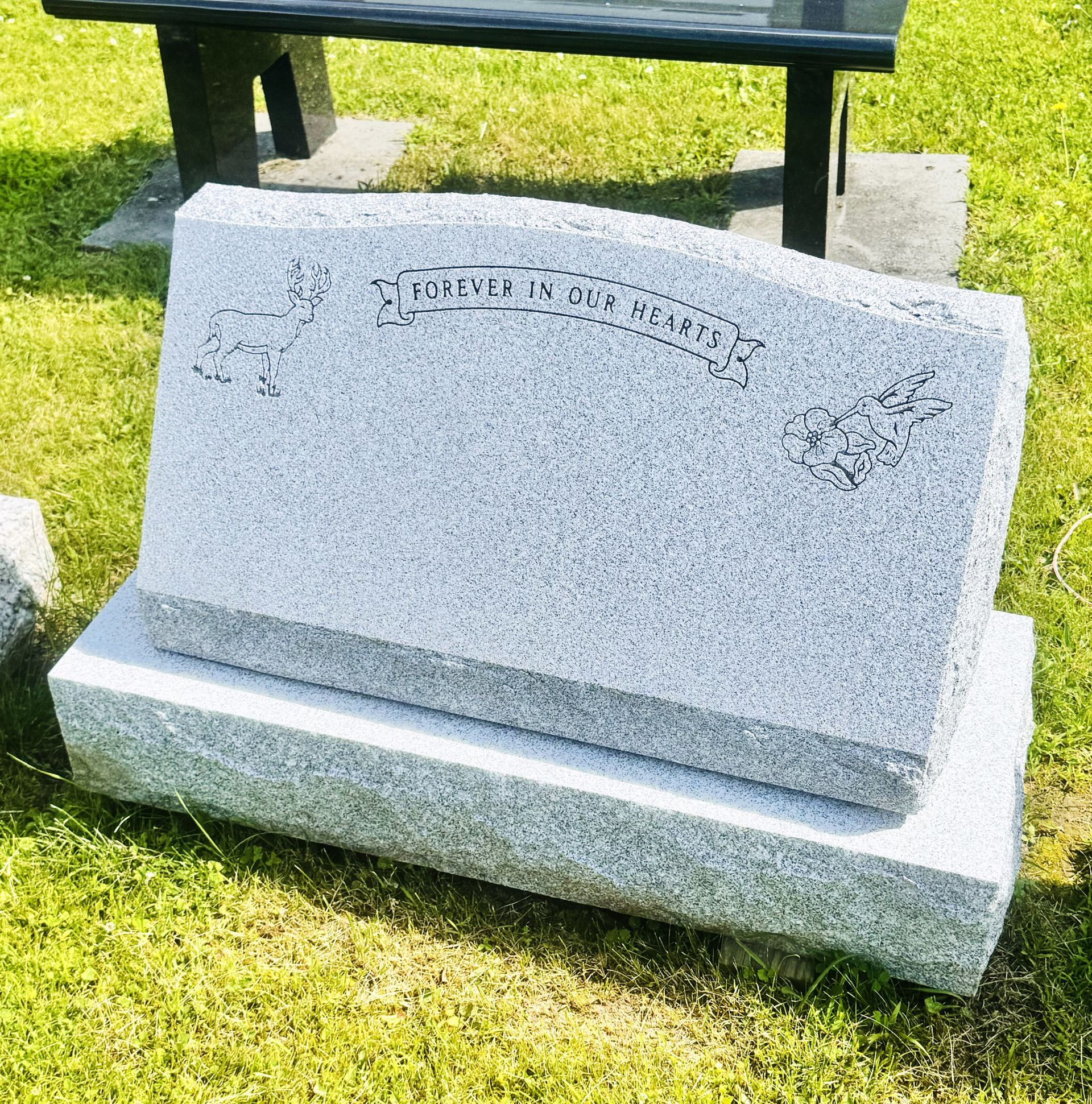 Barre Granite slant monument