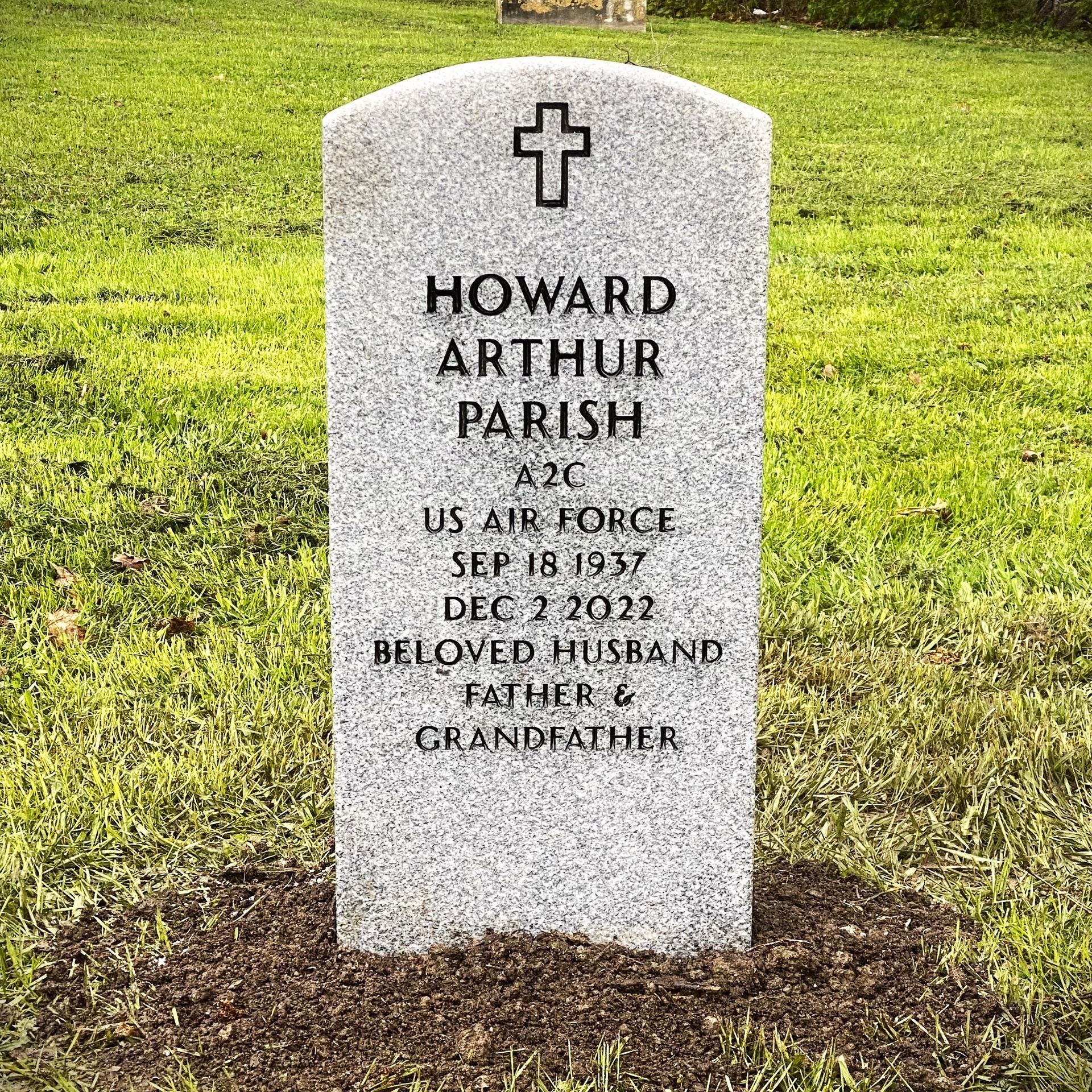 Military marker by Champlain Monuments