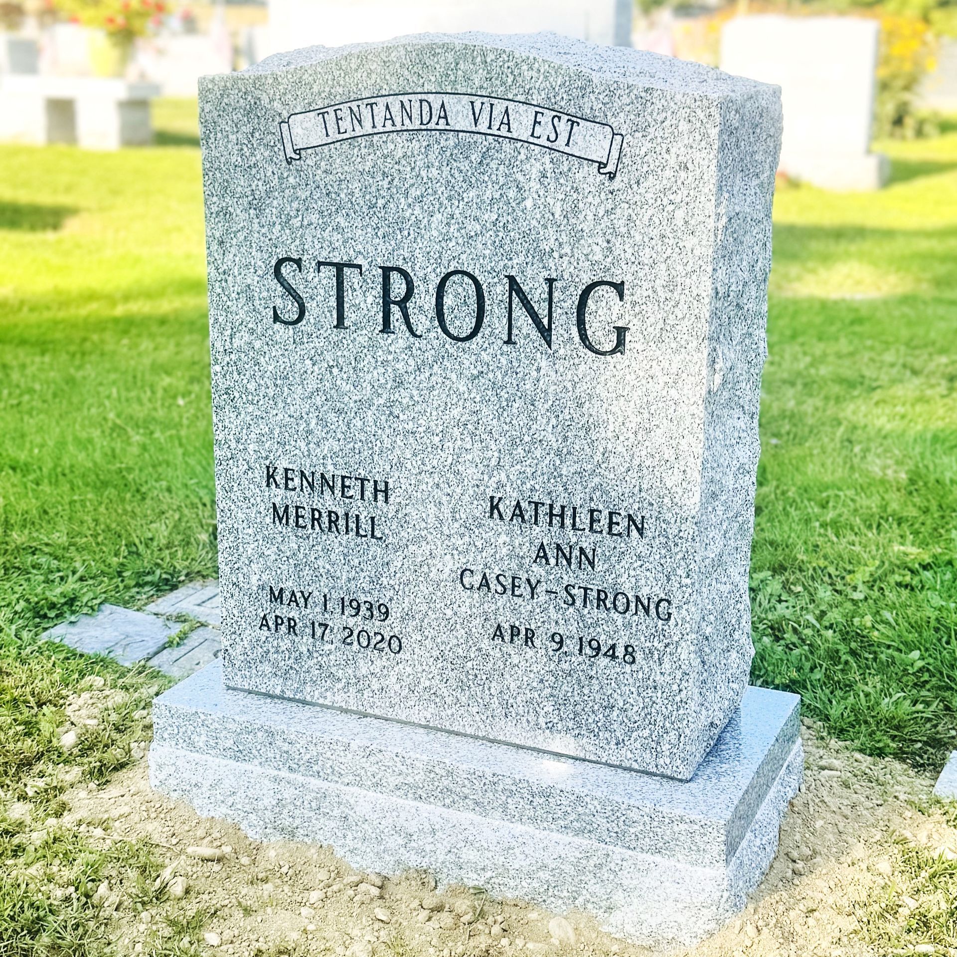 Affordable headstone by Champlain Monuments