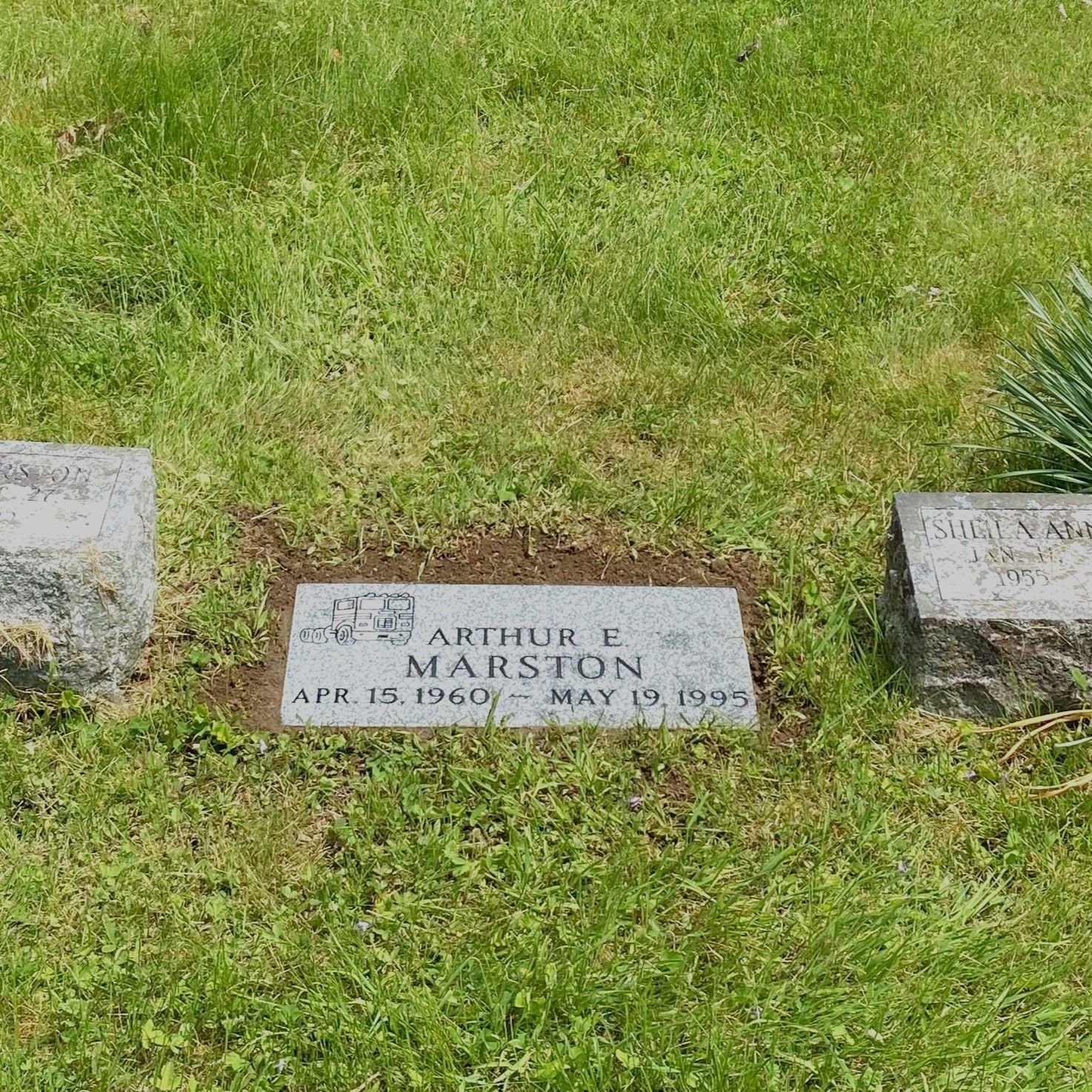 Flush marker installed by Champlain Monuments