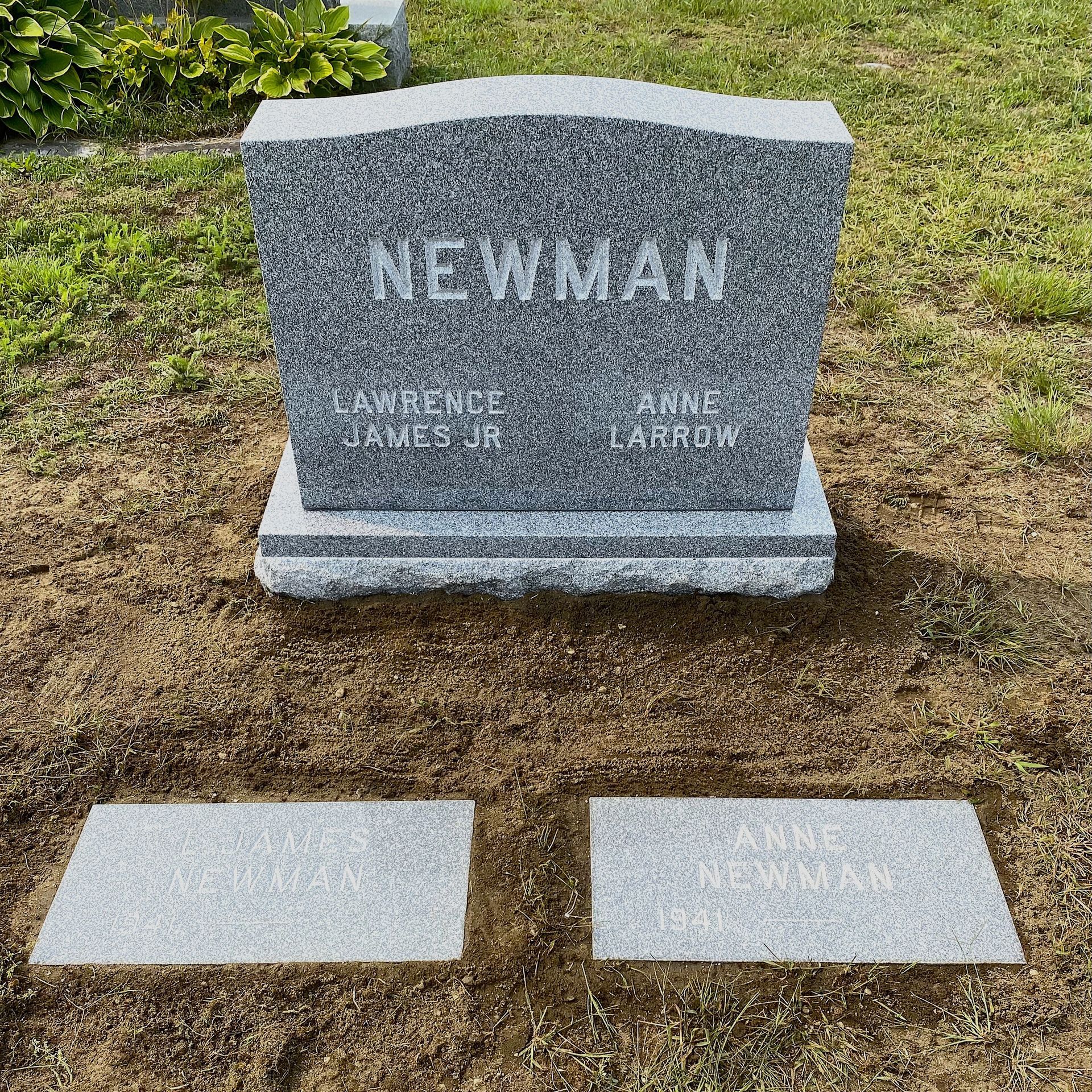 Barre Grey Granite headstone from Champlain Monuments.
