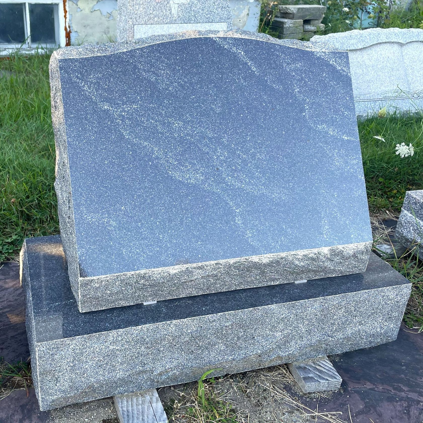Penn Mist granite headstone