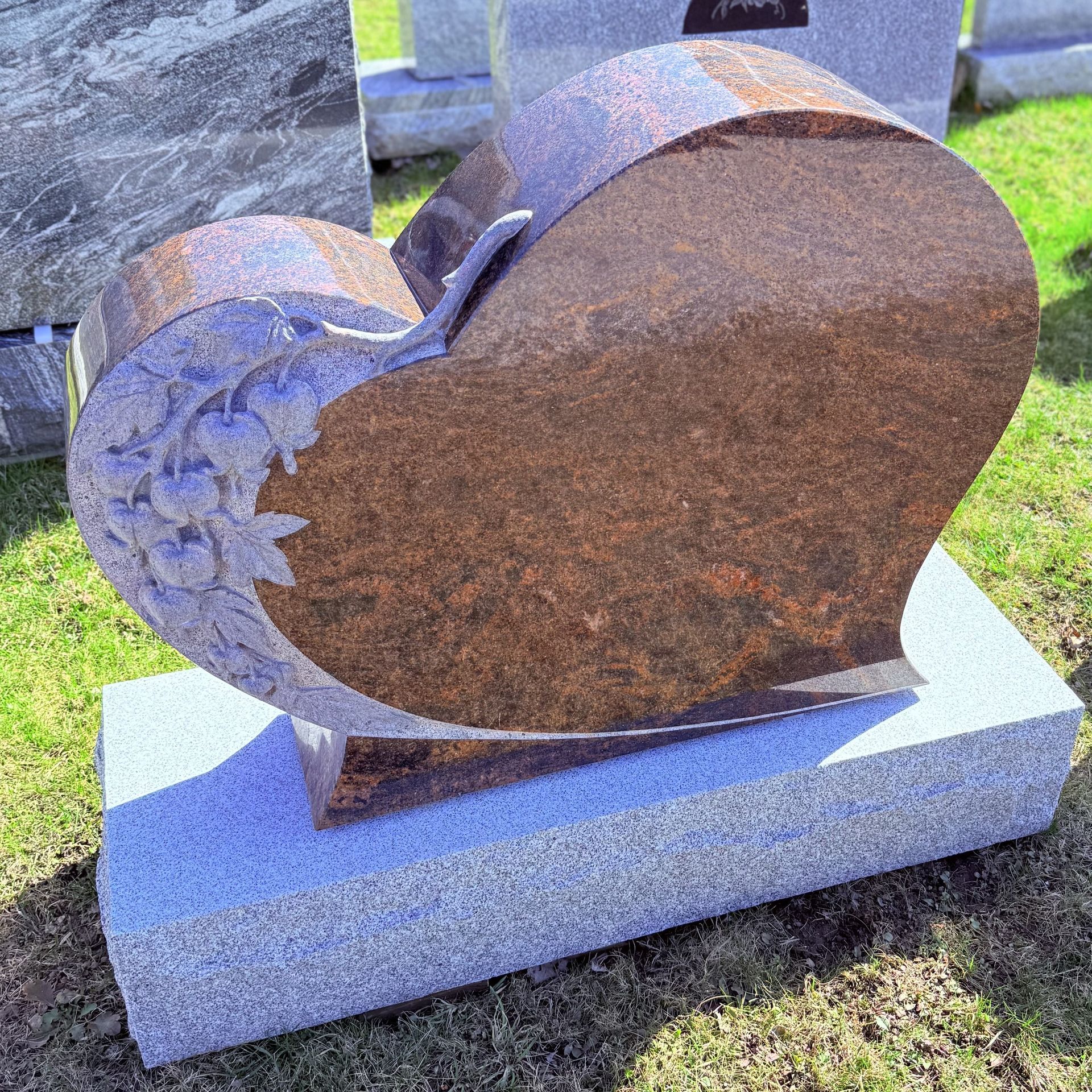 Heart shaped monument