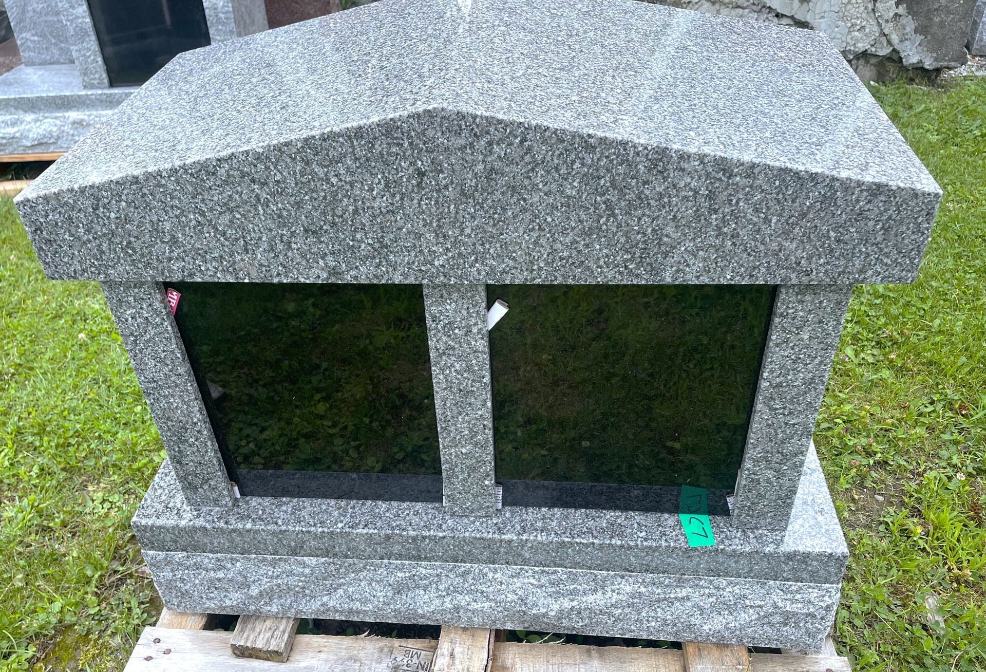 a two-niche columbarium in Vermont