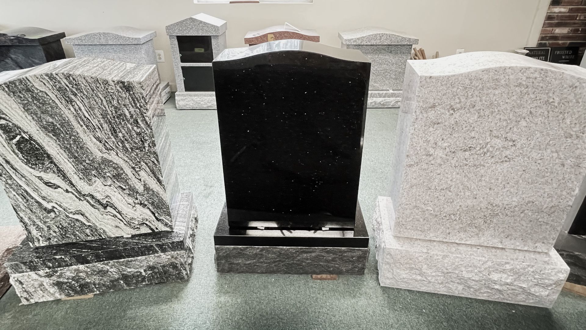 Galaxy Black granite monument.