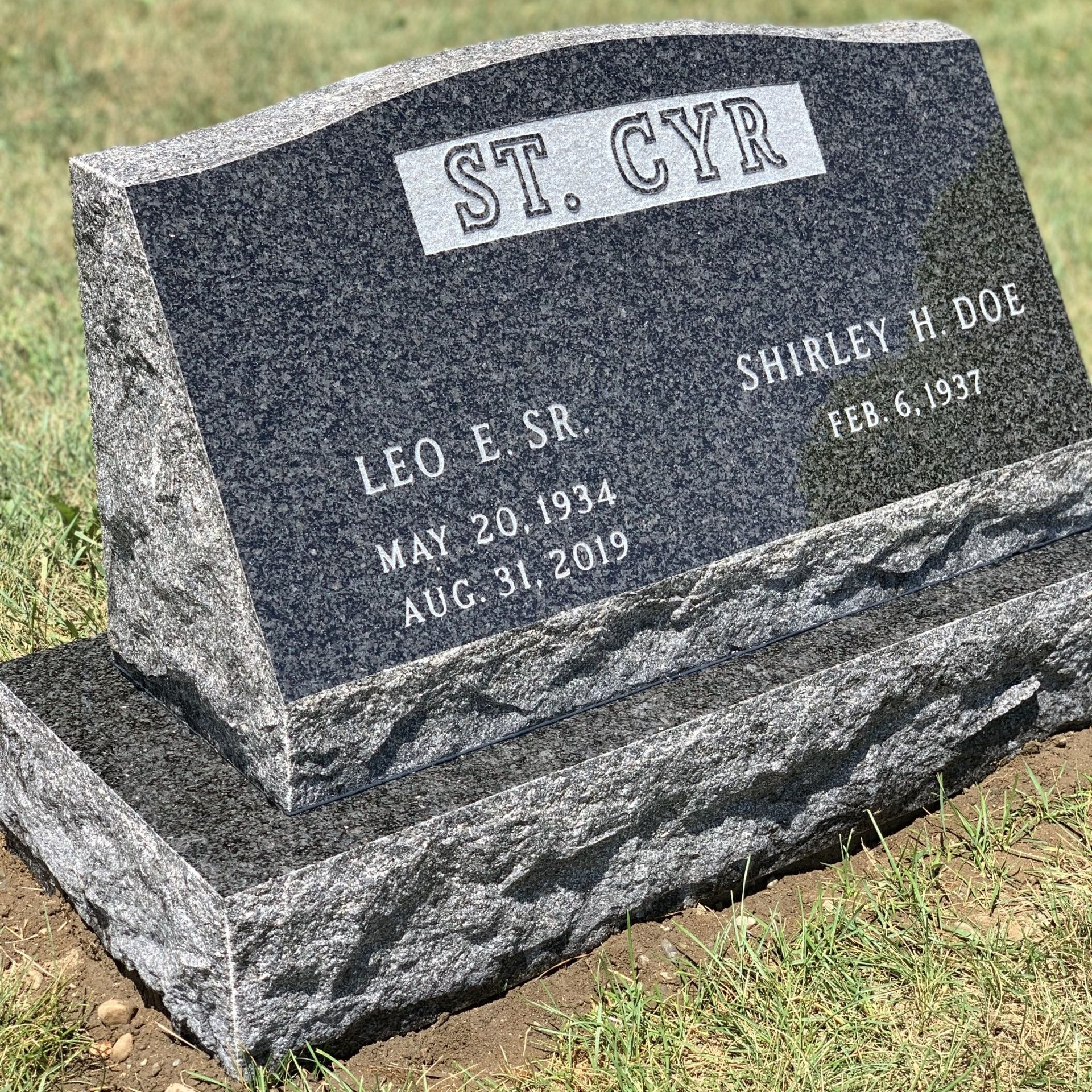 Impala granite monument.