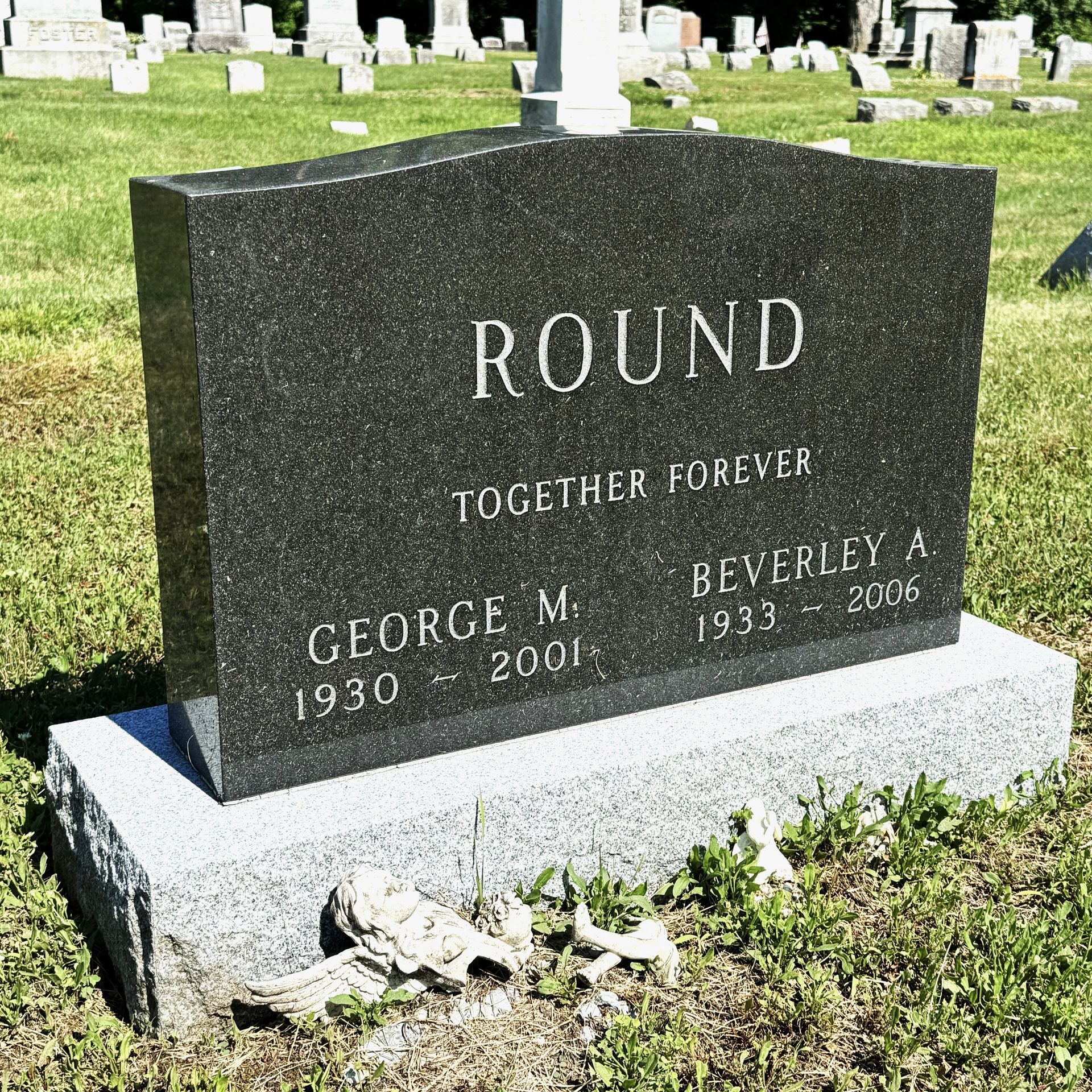Barre Grey Granite headstone from Champlain Monuments.