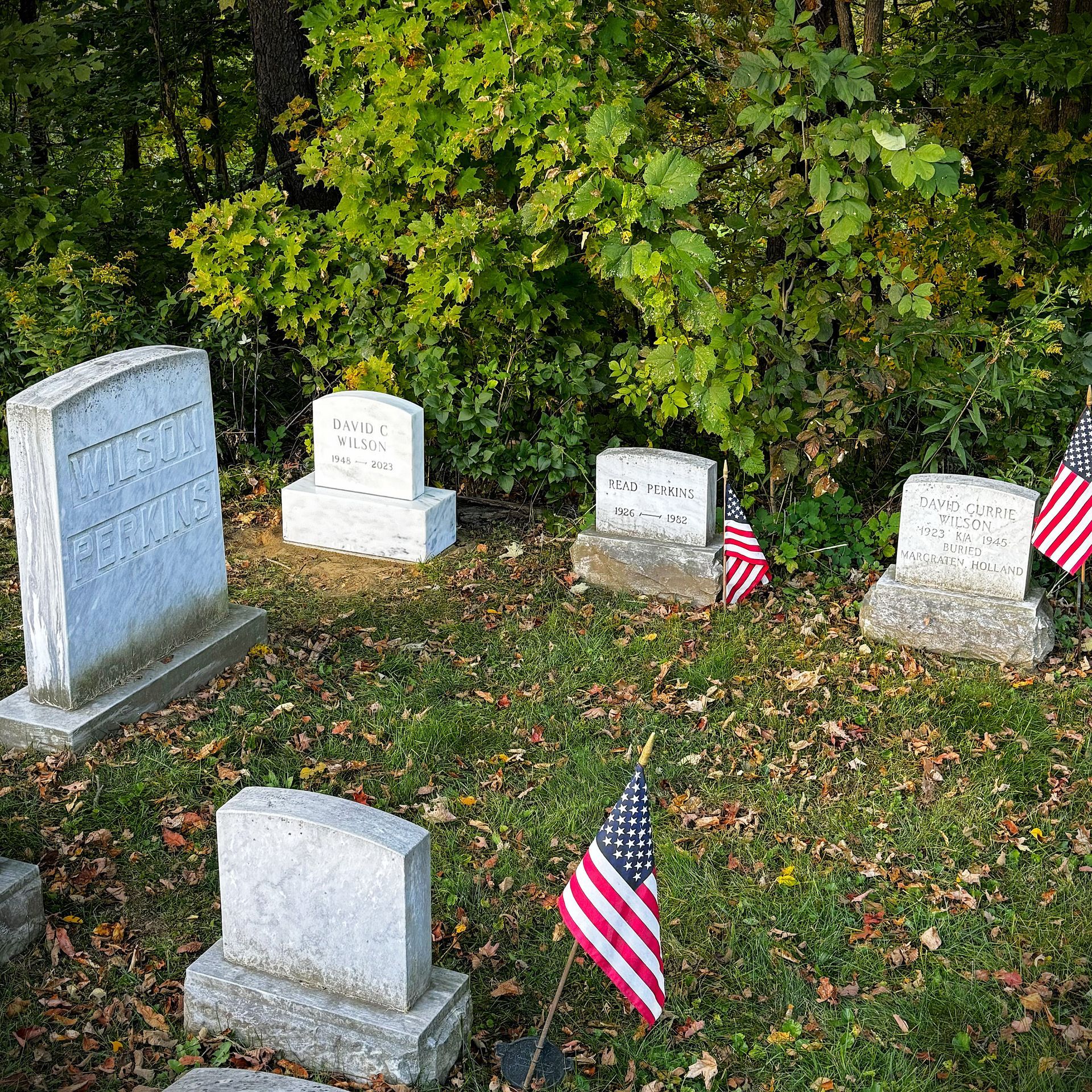Small marble monuments