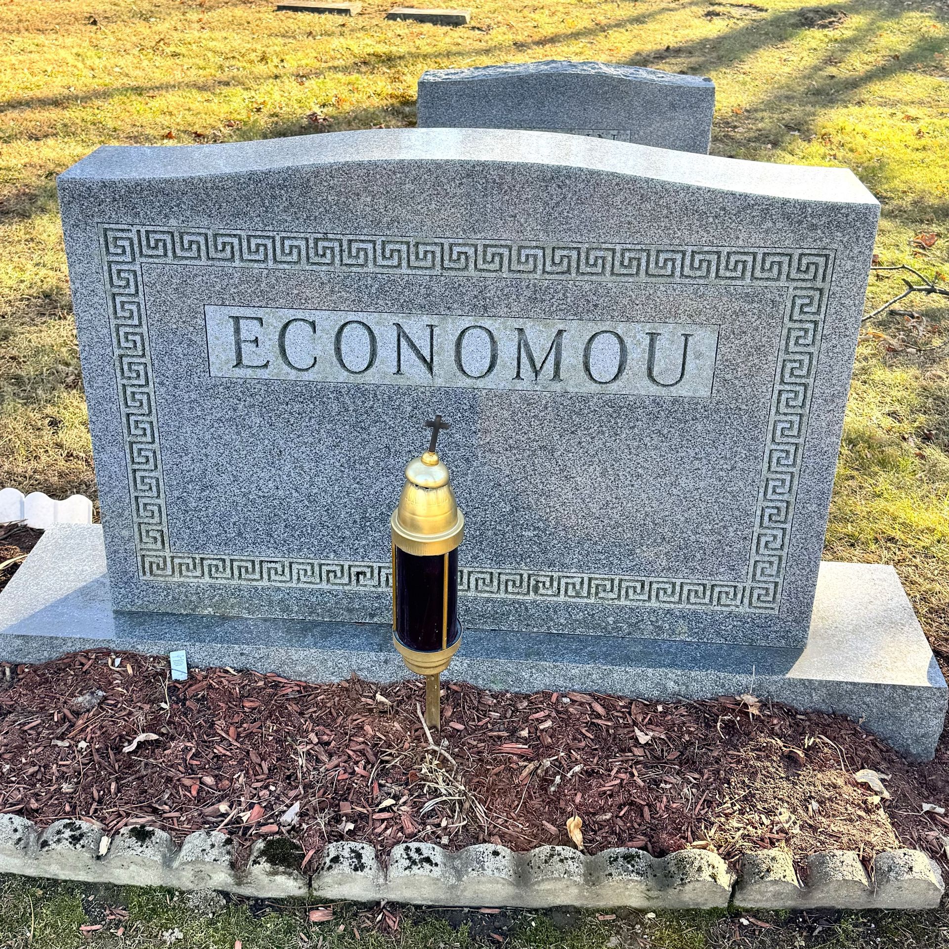 Barre Grey Granite headstone from Champlain Monuments.