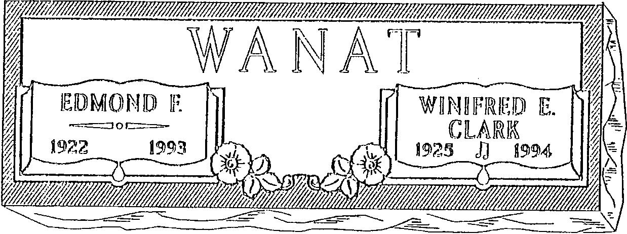 a black and white drawing of a sign that says wanat