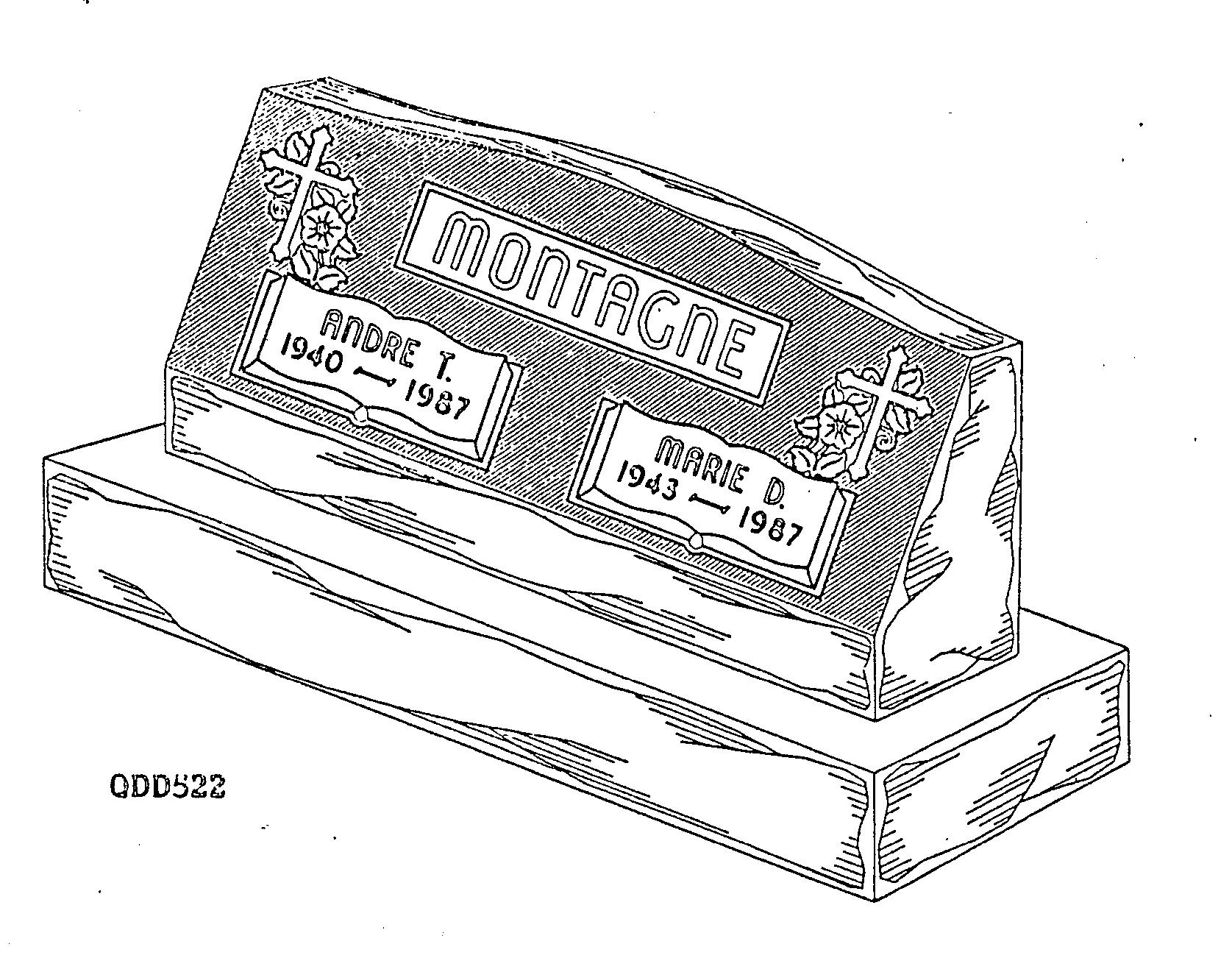 a black and white drawing of a gravestone with the name louise on it