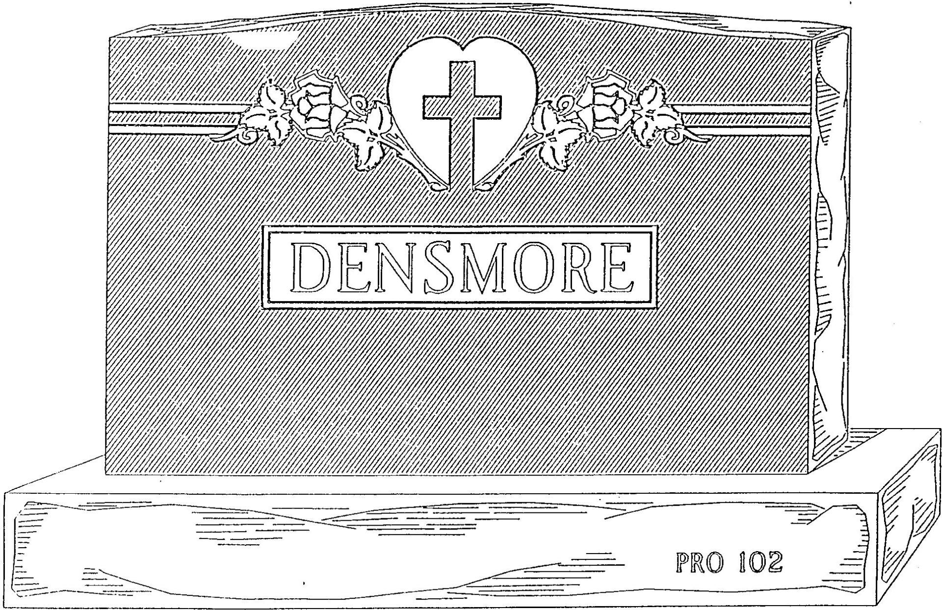 An example of a headstone design