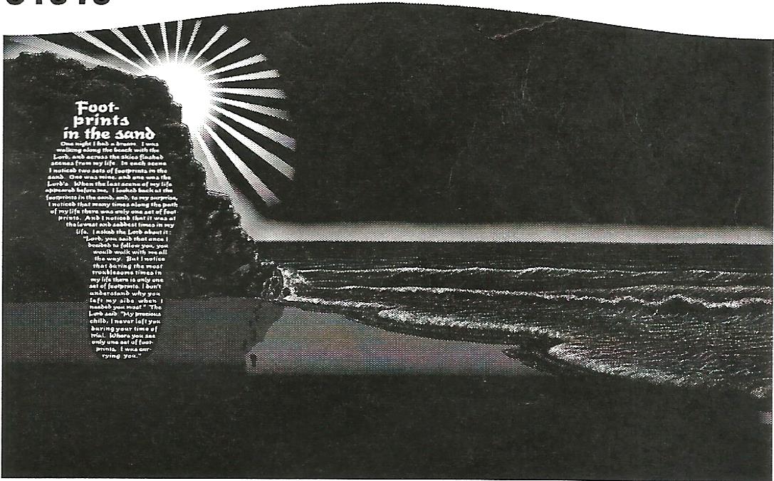a black and white drawing of the sun shining over the ocean