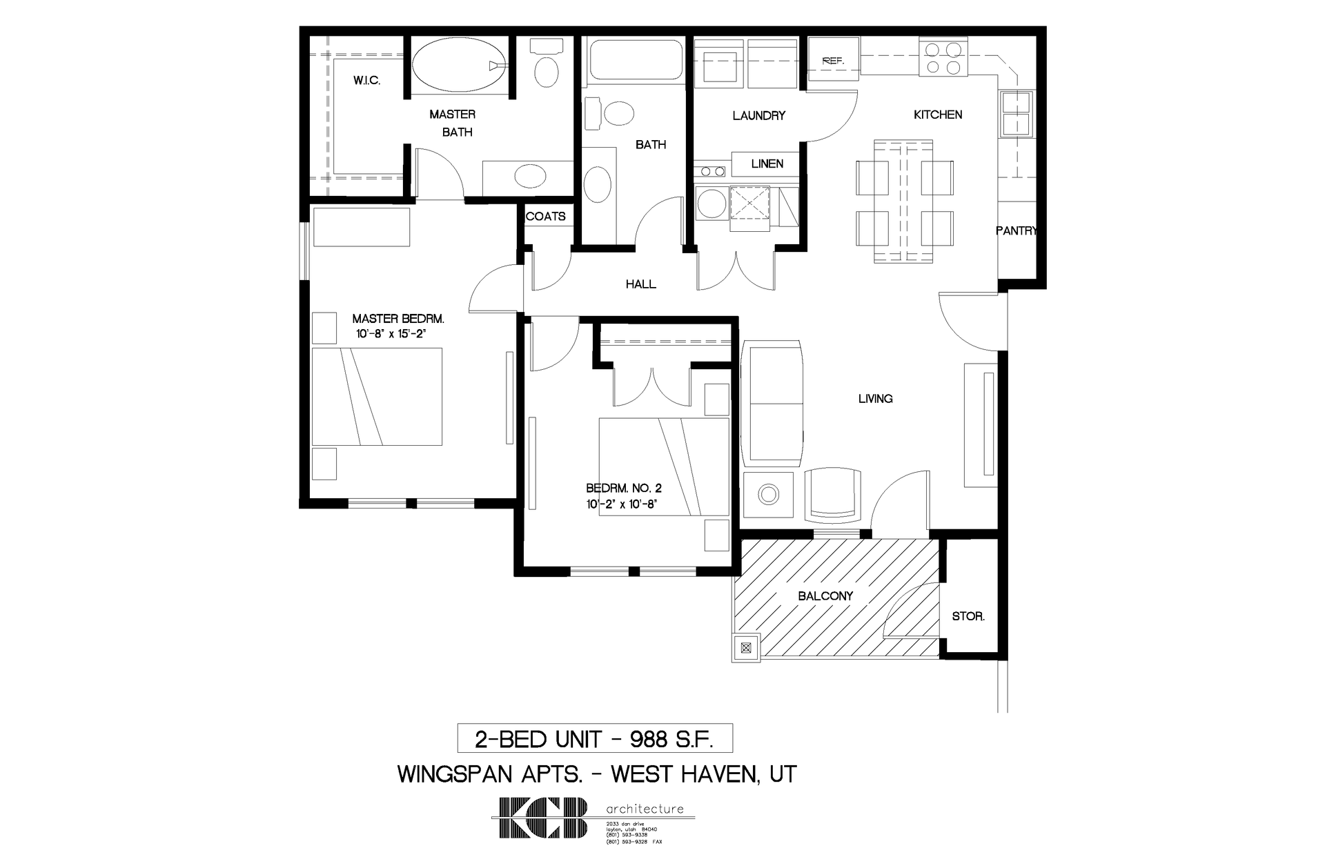 2 bedroom floorplan
