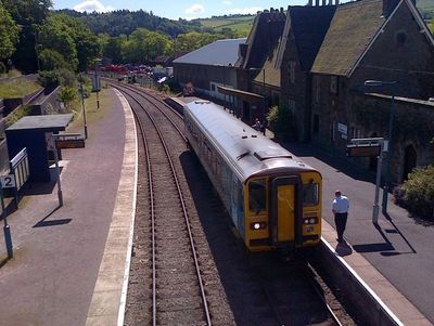 A spectacular rural railway between Swansea and Shrewsbury.