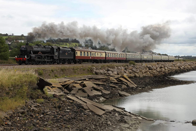 A spectacular rural railway between Swansea and Shrewsbury.