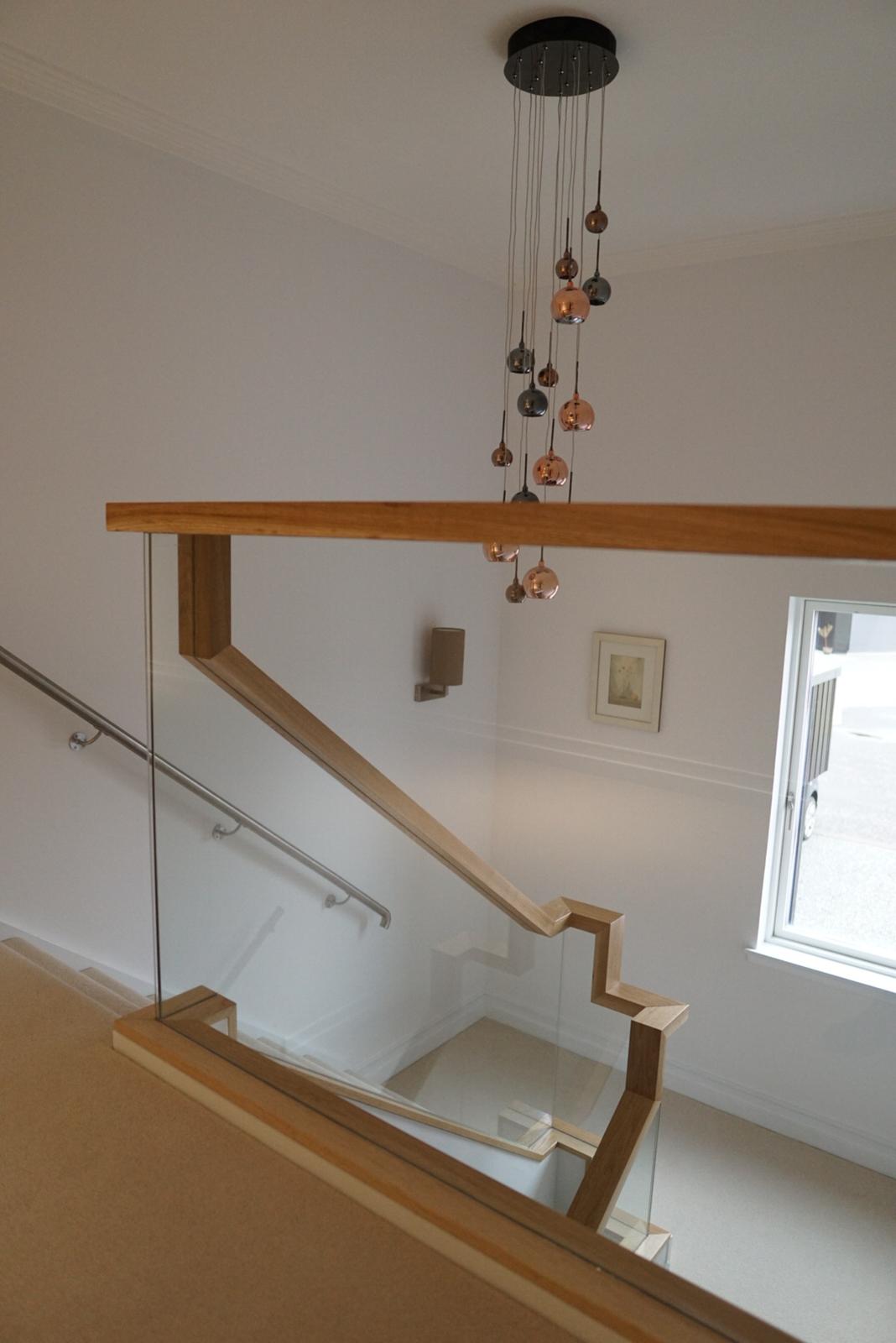 New glass balustrade with floating handrail example 3