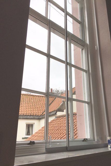 Frameless hinged secondary glazing - Morningside