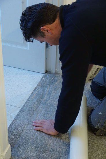 Brushed stainless steel and glass example 4