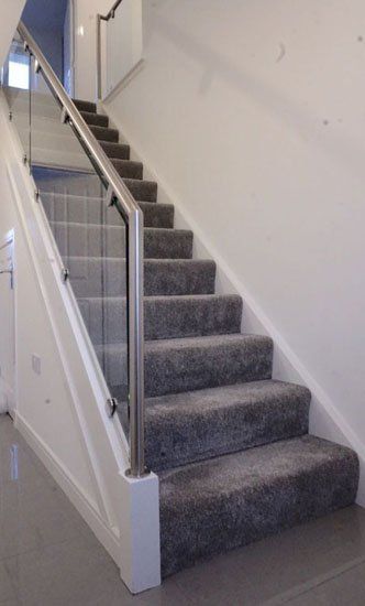 Brushed stainless steel and glass example 5