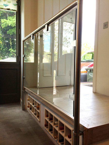 stainless steel and glass balustrades