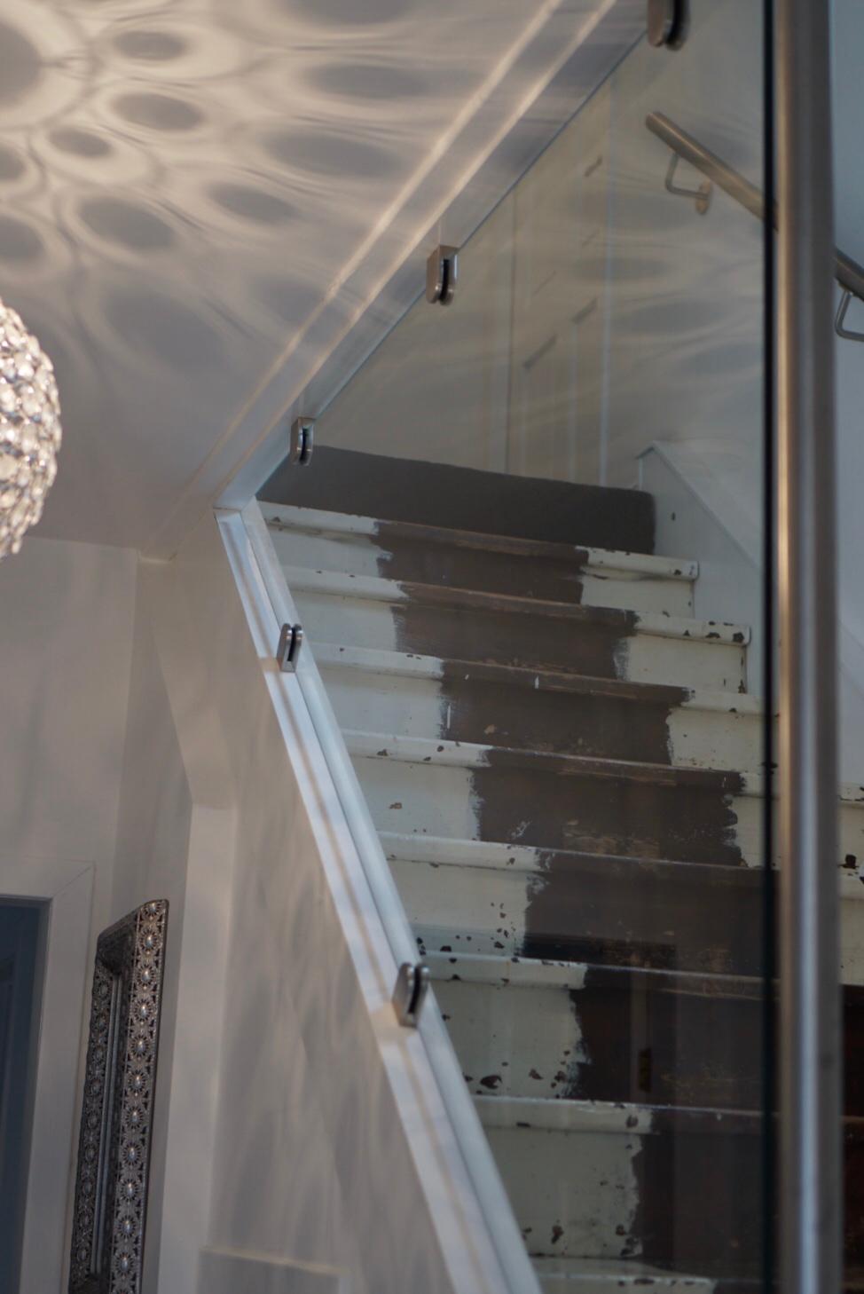 Stainless steel and glass balustrade and stainless steel handrail example 6