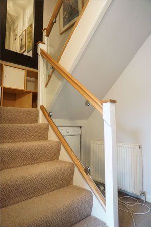 Oak and glass balustrade example 6