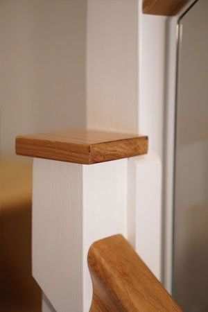 Oak and glass balustrade example 12