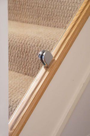 Oak and glass balustrade example 4