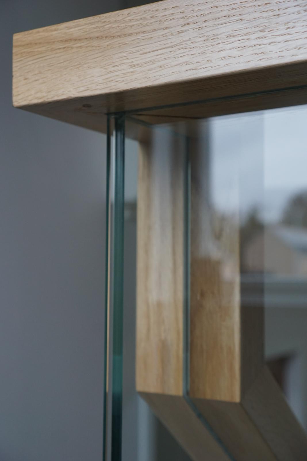 New glass balustrade with floating handrail example 12