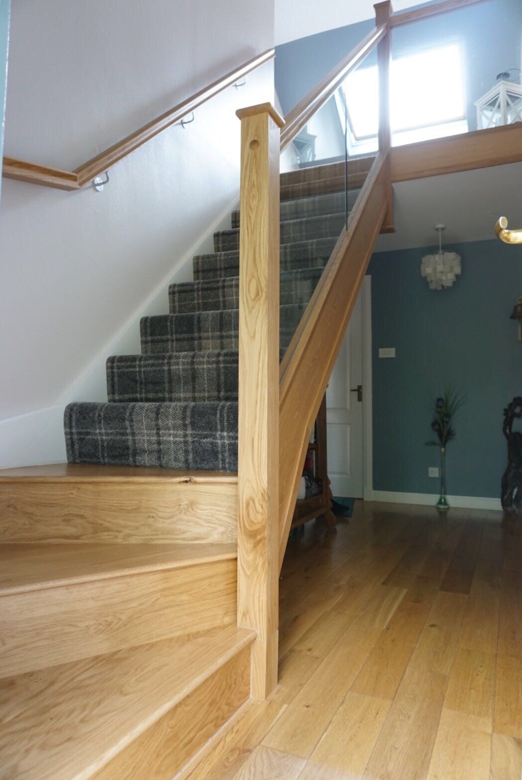 New oak and glass into glazing grooves example 4