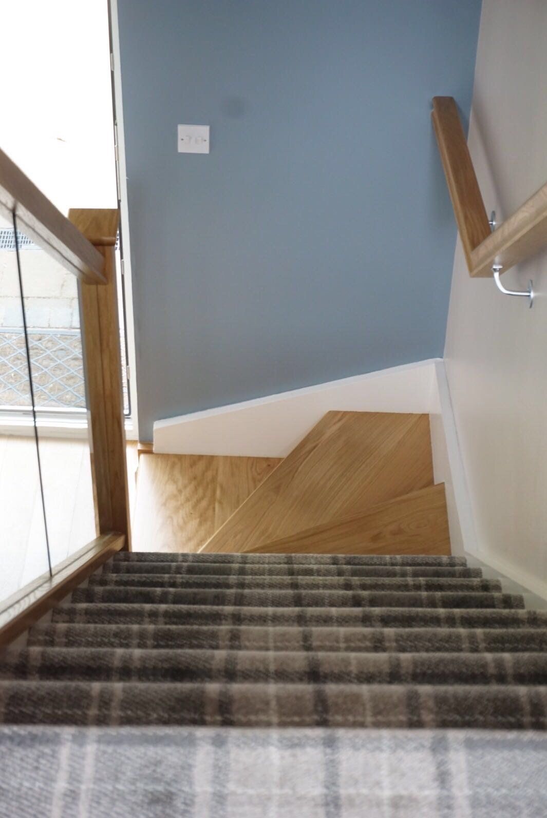 New oak and glass into glazing grooves example 5