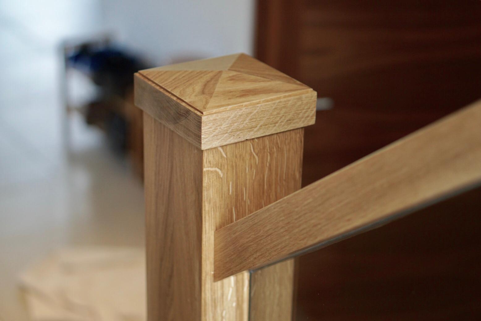 New glass balustrade with floating handrail example 11